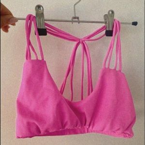 Hot pink bikini top